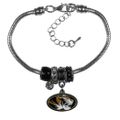 Missouri Tigers Euro Bead Bracelet