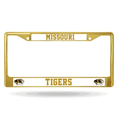 Missouri Tigers Gold License Plate Frame