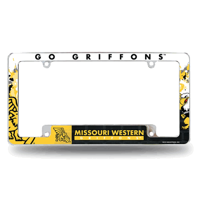 Missouri Western St Griffons Primary Chrome Auto License Plate Frame