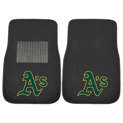 MLB Oakland Athletics 2-pc Embroidered Car Mat Set