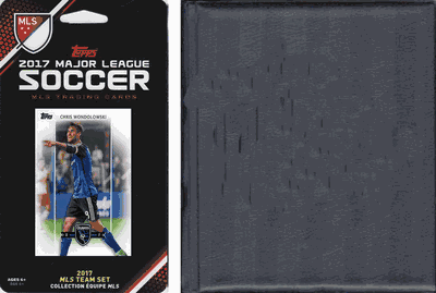 MLS San Jose Earthquakes Licensed 2017 Topps Team Set and Storage Album