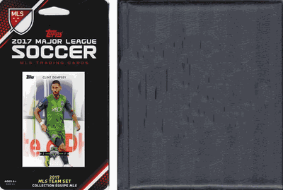 MLS Seattle Sounders Licensed 2017 Topps Team Set and Storage Album