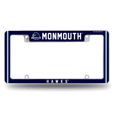 Monmouth University�Hawks Chrome Automotive License Plate Frame