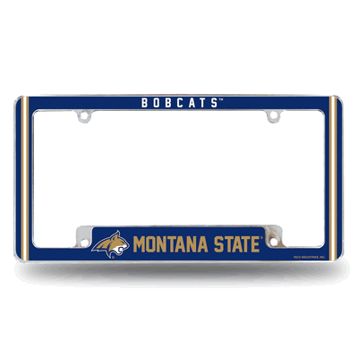 Montana State Bobcats Classic Chrome Automotive License Plate Frame