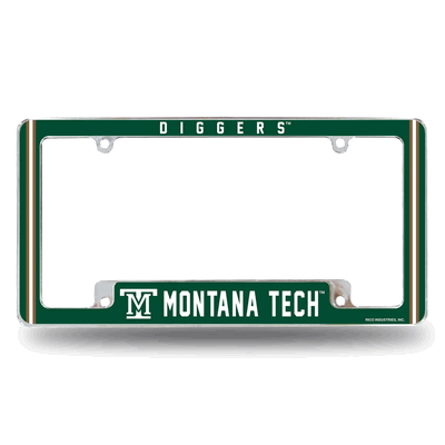 Montana Tech�Orediggers Chrome Automotive License Plate Frame