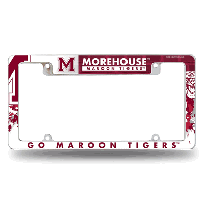 Morehouse Maroon Tigers Primary Chrome Automotive License Plate Frame