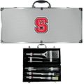 N. Carolina St. Wolfpack 8 pc Stainless Steel BBQ Set w/Metal Case N. Carolina St. Wolfpack 8 pc Stainless Steel BBQ Set w/Metal Case