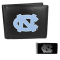 N. Carolina Tar Heels Bi-fold Wallet & Black Money Clip N. Carolina Tar Heels Bi-fold Wallet & Black Money Clip