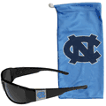 N. Carolina Tar Heels Chrome Wrap Sunglasses and Bag N. Carolina Tar Heels Chrome Wrap Sunglasses and Bag