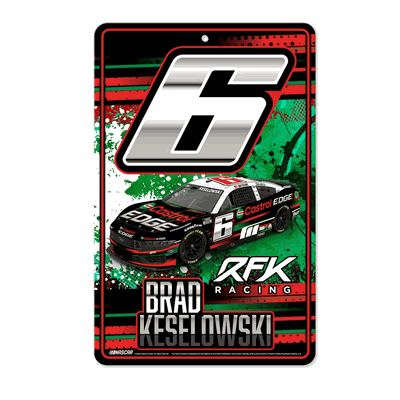 NASCAR Racing Brad Keselowski No. 6 2024 11" x 17" Home Decor Sign