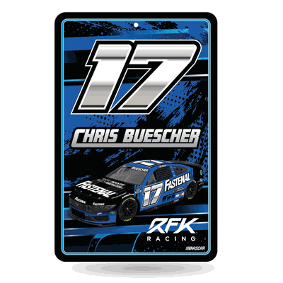 NASCAR Racing Chris Buescher No. 17 2024 11" x 17" Home Decor Sign