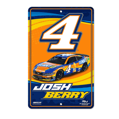 NASCAR Racing Josh Berry No. 4 2024 11" x 17" Home Decor Sign