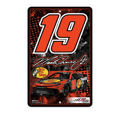NASCAR Racing Martin Truex Jr No. 19 2024 11" x 17" Home Decor Sign