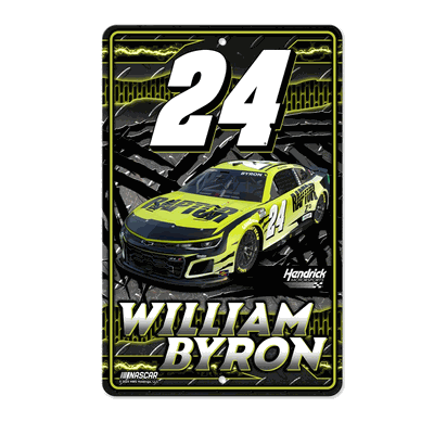NASCAR Racing William Byron No. 24 2024 11" x 17" Home Decor Sign