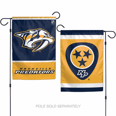 Nashville Predators 2 Sided Garden Flag - 12x18