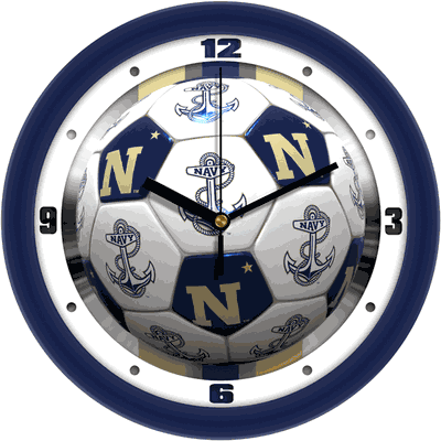 Naval Academy Midshipmen Soccer Wall Clock