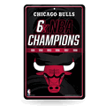 NBA Basketball Chicago Bulls Champ 11" x 17" Home Decor Sign