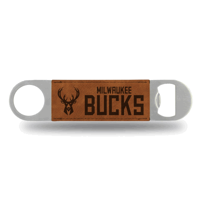 NBA Basketball Milwaukee Bucks Brown Laser Engraved Bar Blade