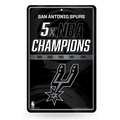 NBA Basketball San Antonio Spurs Champ 11" x 17" Home Decor Sign