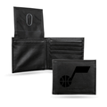 NBA Basketball Utah Jazz Black Laser Engraved Billfold Wallet