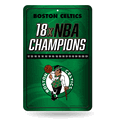 NBA Boston Celtics 18 Time NBA Champions 11" x 17" Home Decor Sign