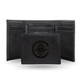 NBA Los Angeles Clippers Black Laser Engraved Faux Leather Trifold