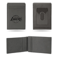 NBA Los Angeles Lakers Gray Laser Engraved Front Pocket Wallet NBA Los Angeles Lakers Gray Laser Engraved Front Pocket Wallet