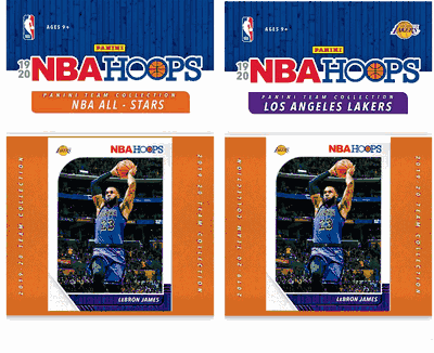 NBA Los Angeles Lakers Licensed 2019-20 Hoops Team Set Plus 2019-20 Hoops All-Star Set