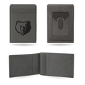 NBA Memphis Grizzlies Gray Laser Engraved Front Pocket Wallet