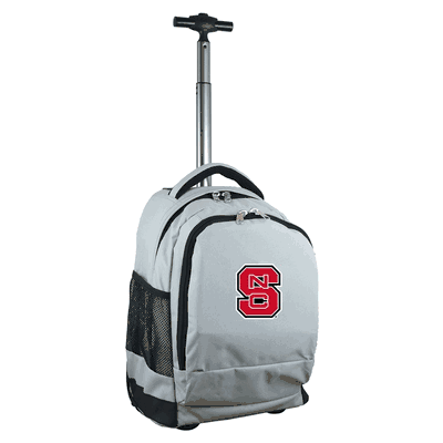 NC State Wolfpack Wheeled Premium Backpack - Gray