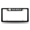 NC Tar Heels Carbon Fiber Chrome Automotive License Plate Frame NC Tar Heels Carbon Fiber Chrome Automotive License Plate Frame