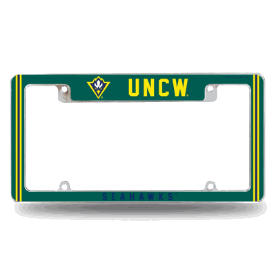 NC-Wilmington Seahawks Classic Chrome Automotive License Plate Frame