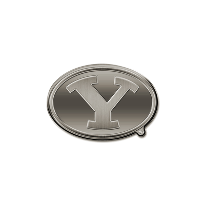 NCAA BYU Cougars Y Oval Antique Auto Emblem