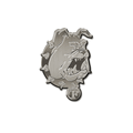 NCAA Ferris State Bulldogs Standard Antique Auto Emblem