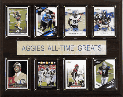 NCAA Football 12"x15" Texas A&M Aggies All-Time Greats Plaque