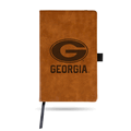 NCAA Georgia Bulldogs Brown Laser Engraved Small Notepad NCAA Georgia Bulldogs Brown Laser Engraved Small Notepad