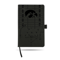 NCAA Iowa Hawkeyes Black Laser Engraved Small Notepad