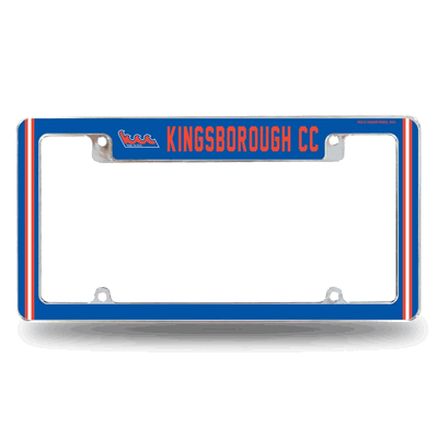 NCAA KCC Wave 12" x 6" Chrome All Over Automotive License Plate Frame