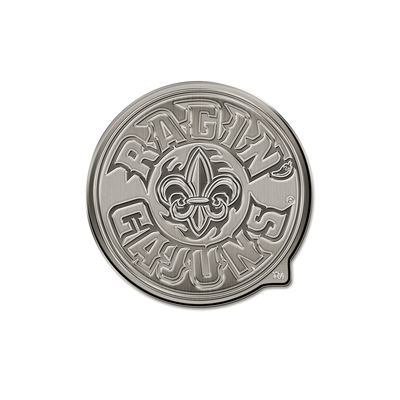 NCAA Louisiana-Lafayette Ragin Cajuns Round Antique Auto Emblem