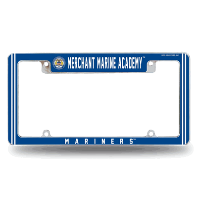 NCAA Merchant Marine Mariners Chrome Automotive License Plate Frame