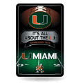 NCAA Miami Hurricanes - The U Standard 11" x 17" Home Decor Sign NCAA Miami Hurricanes - The U Standard 11" x 17" Home Decor Sign