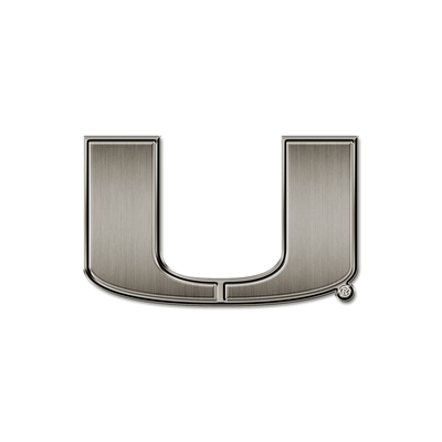 NCAA Miami Hurricanes - The U U Antique Auto Emblem