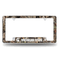 NCAA Michigan State Spartans Mossy Oak Chrome Auto License Plate Frame NCAA Michigan State Spartans Mossy Oak Chrome Auto License Plate Frame