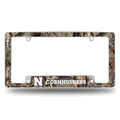 NCAA Nebraska Cornhuskers Mossy Oak Chrome Auto License Plate Frame
