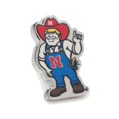 NCAA Nebraska Herbie Husker Mascot Lapel Pin