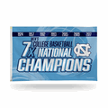NCAA North Carolina Tar Heels Multi Champ 3' x 5' Banner Flag