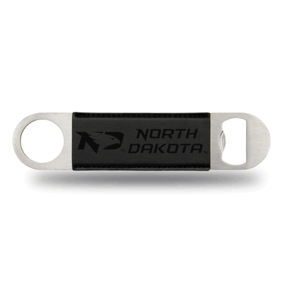 NCAA North Dakota Fighting Hawks Black Laser Engraved Bar Blade