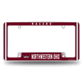 NCAA Northwestern Ohio Racers Chrome Automotive License Plate Frame NCAA Northwestern Ohio Racers Chrome Automotive License Plate Frame