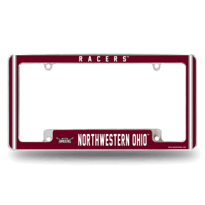 NCAA Northwestern Ohio�Racers Chrome Automotive License Plate Frame