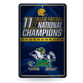 NCAA Notre Dame Fighting Irish - ND Champ 11" x 17" Home Decor Sign
